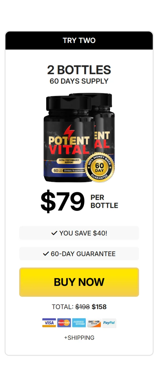 PotentVital™ 2 bottles pricing